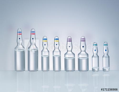 medizinische GlasAmpullen als Freisteller - Buy this stock photo ...