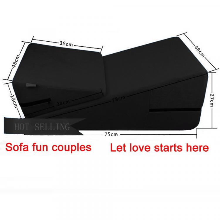 Factory-outlet-black-Adult-sex-sofa-Sex-