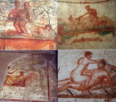 The ‘menu’ of services was painted on the walls of the brothels