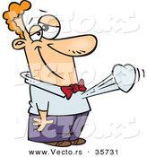 vector-of-a-heart-beating-out-of-cartoon